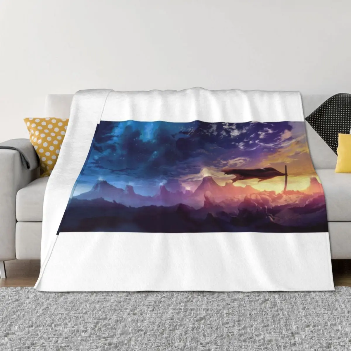

Tengen Toppa Gurren Lagann Throw Blanket Moving Winter beds Giant Sofa Sleeping Bag Blankets