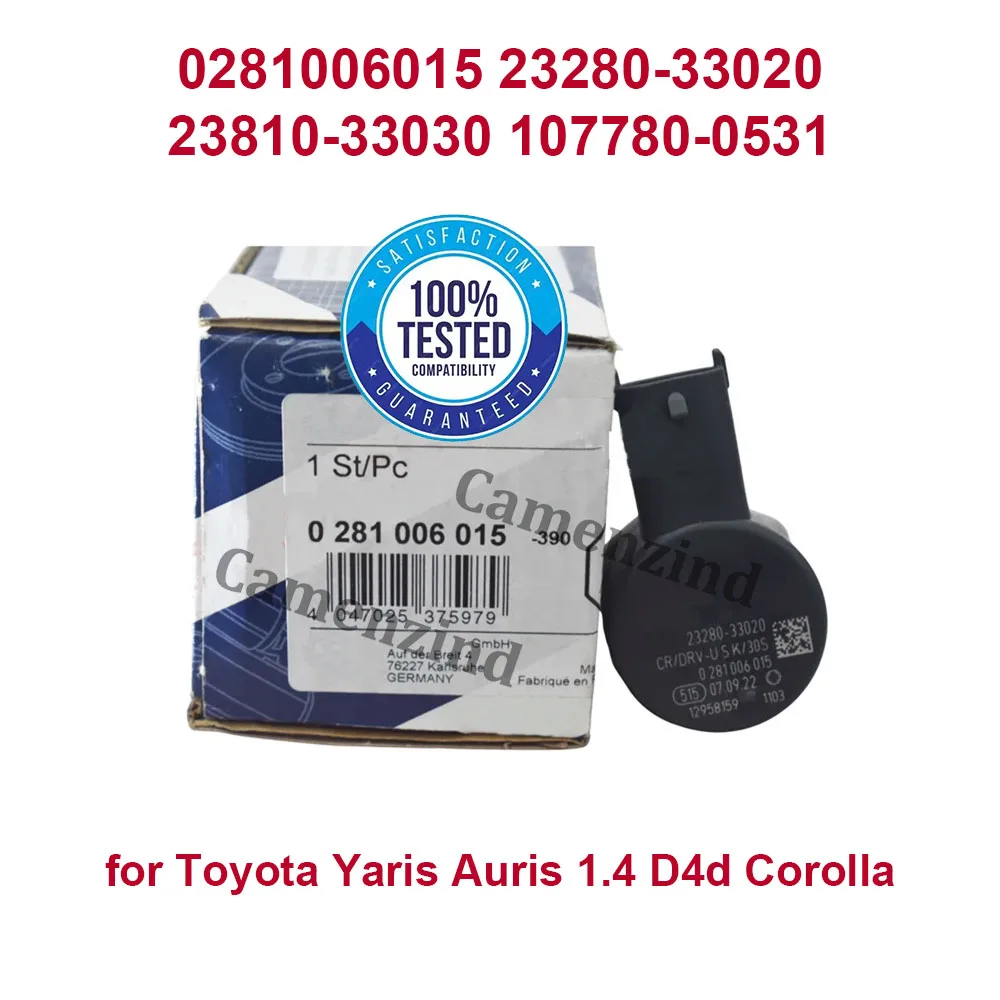 

New 0281006015 23280-33020 Fuel Pressure Regulator DRV for Toyota Yaris Auris 1.4 D4d Corolla 23810-33030 107780-0531 2328033020