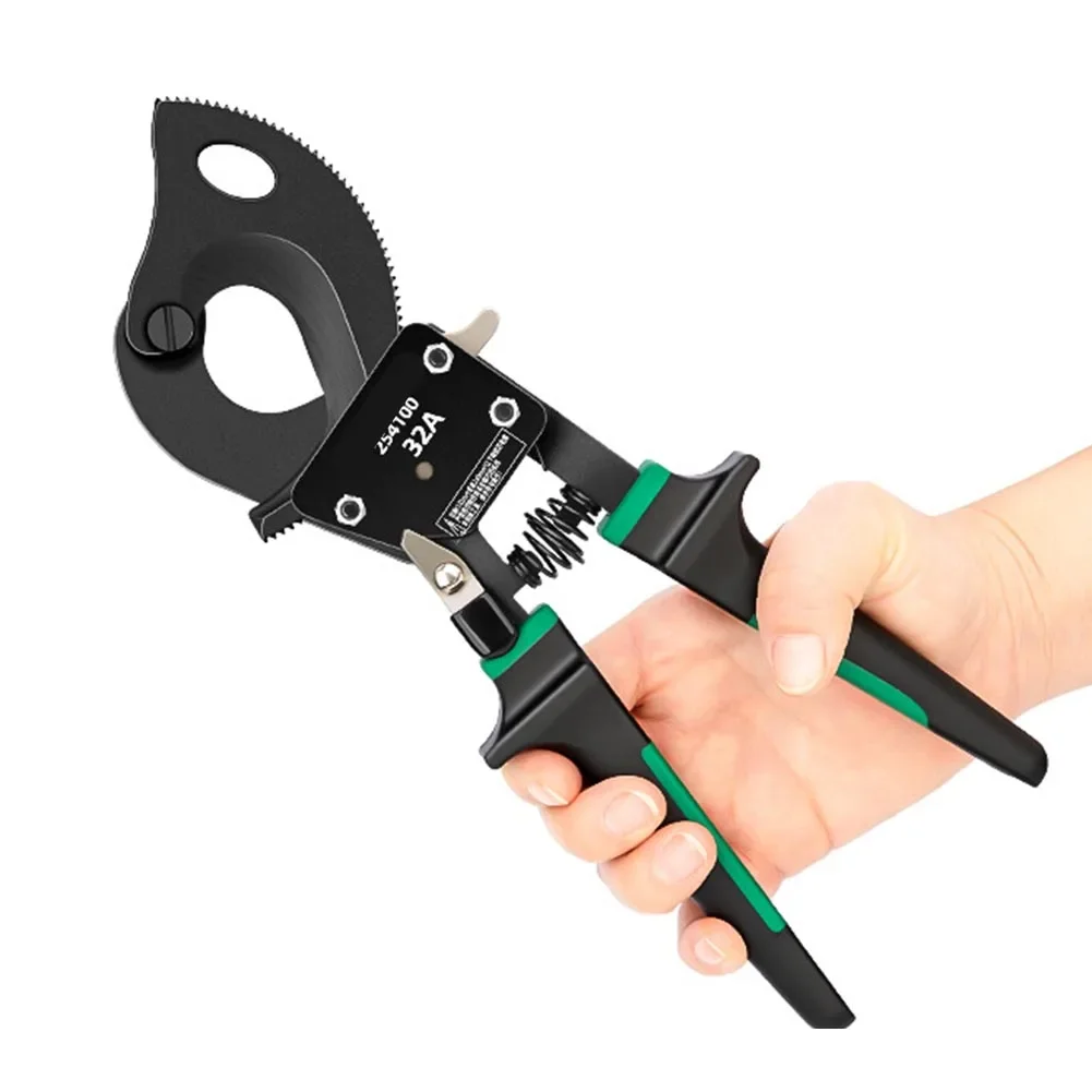 

Ручные кусачки с храповым механизмом, болторезы с эргономичной ручкой для медных и алюминиевых кабелей, устойчивое к ржавчине лезвие