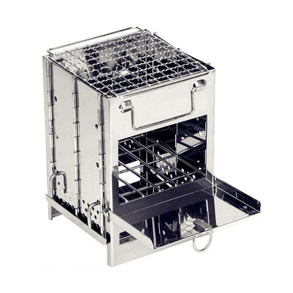Barbecue Party Outdoor Cooking Portable Barbecue Integrated Folding Stove Design Folding Grill Strong Thermal Energy