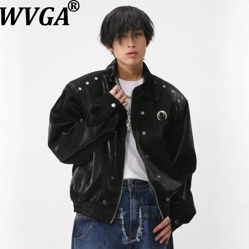 

WVGA Весна Осень Новый Мужской Прилив Короткие Куртки С Длинными Рукавами Нишевые Шикарные Повседневные Хип-Хоп Модные Стеганые Пальто Ins Y2K W12696