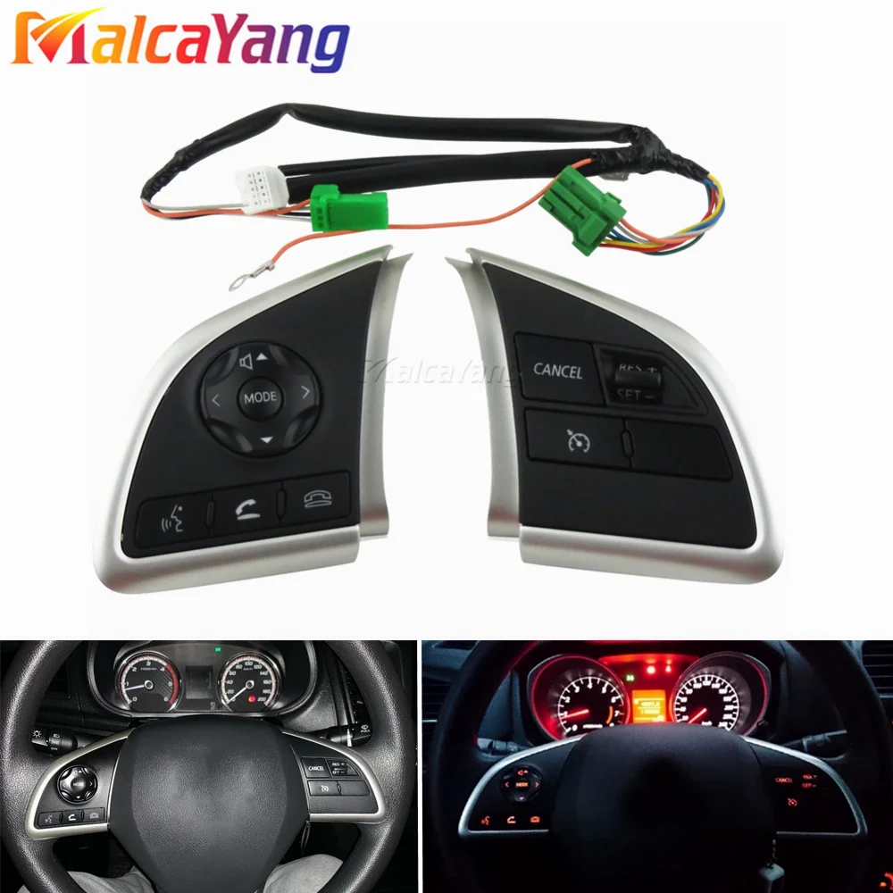 

High Quality For Mitsubishi Outlander 3 ASX Xpander Mirage L200 New Cruise Control Steering Wheel Button Audio Volume Switch