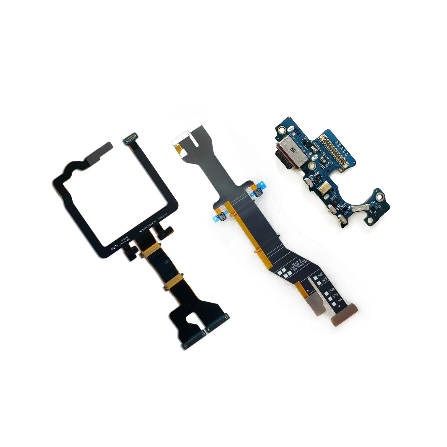 Cabo Flexível de Carregamento USB para Samsung Flip 1 F700, Flip2 F707, Flip3 F711, Flip4 F721, Flip5 F731, Flip6 F741, Flip7 F766