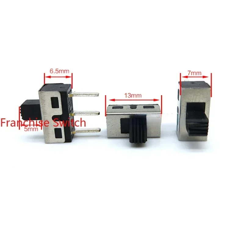 10PCS Slide Switch SS-12D10G9 3 Feet 2 Gears High Current 3A2A125V Toggle  With Certification