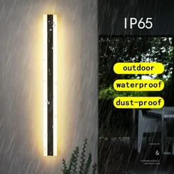 Outdoor Long Strip Rectangular Wall Light Ip65 Waterproof LED Lighting/Garden Villa Courtyard Modern Interior Decoration 85-265V