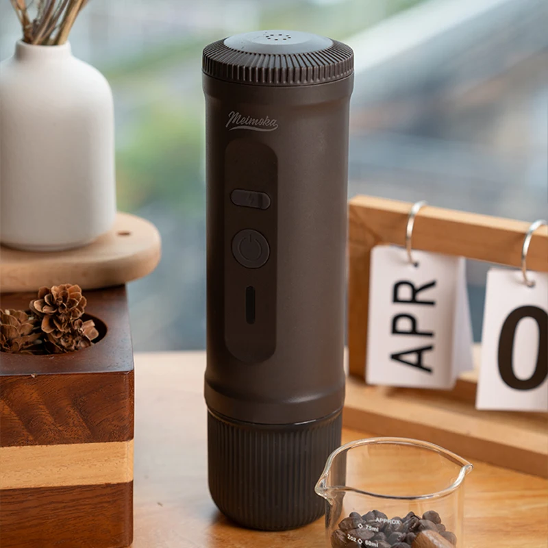 

Self Heating Portable Espresso Maker 20Bar Pressure Rechargeable Coffee Machine For Car Camping Travel