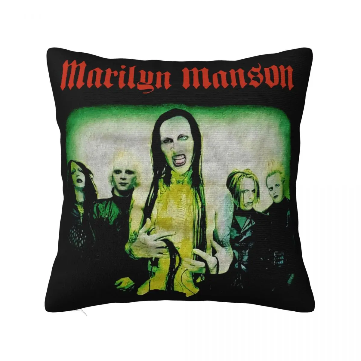 Marilyn Manson Graphic Size Sz S 4 Xl Boy New Arrival Party Youth Splicing Promotion Retro Many Colors Design Pillow Case