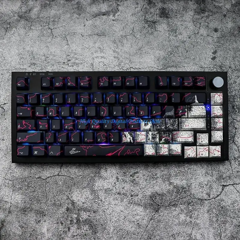 

U2JE 146pcs Keycaps Толстая PBT CherryHeight Graffiti Mechanical Keyboard Cap Cap