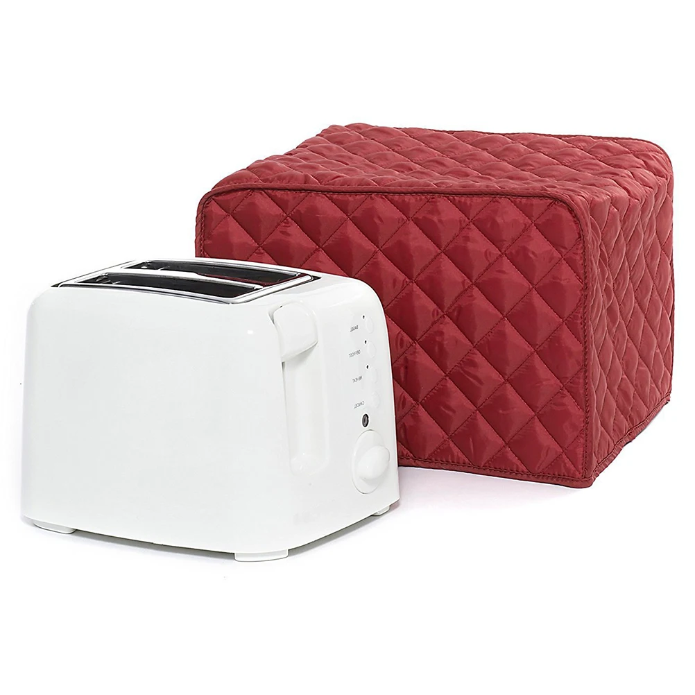 

Bread Machine Cover Two Slice Toaster Dustproof Polyester Kitchen Appliance Red Color Fits Standard Size