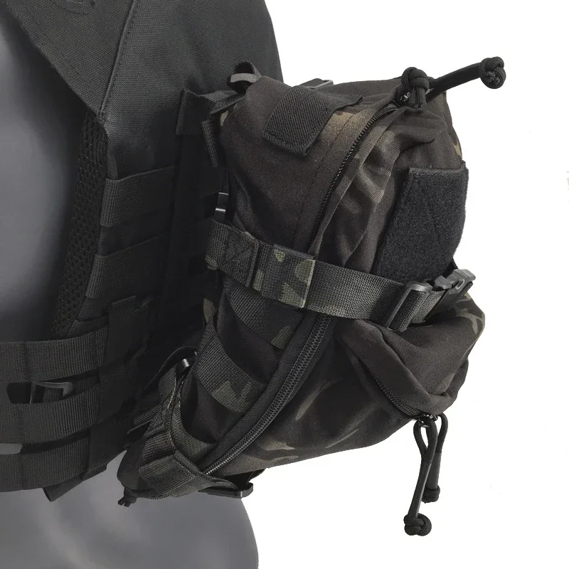 전술 몰리 하이드레이션 백팩 에어소프트 조끼 EDC 물 주머니 장비 야외 사냥 멀티캠 500D 어썰트 백