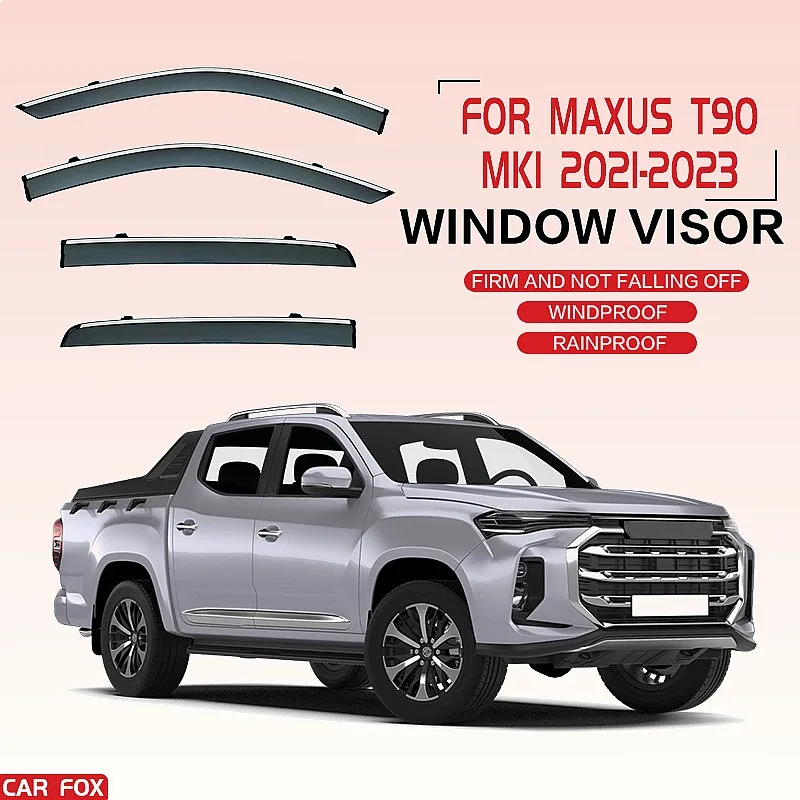 

For MAXUS T60 T70 T90 Pickup 2017-2025 Car Window Visor Rain Sun Shade Side Deflector Auto Accessories