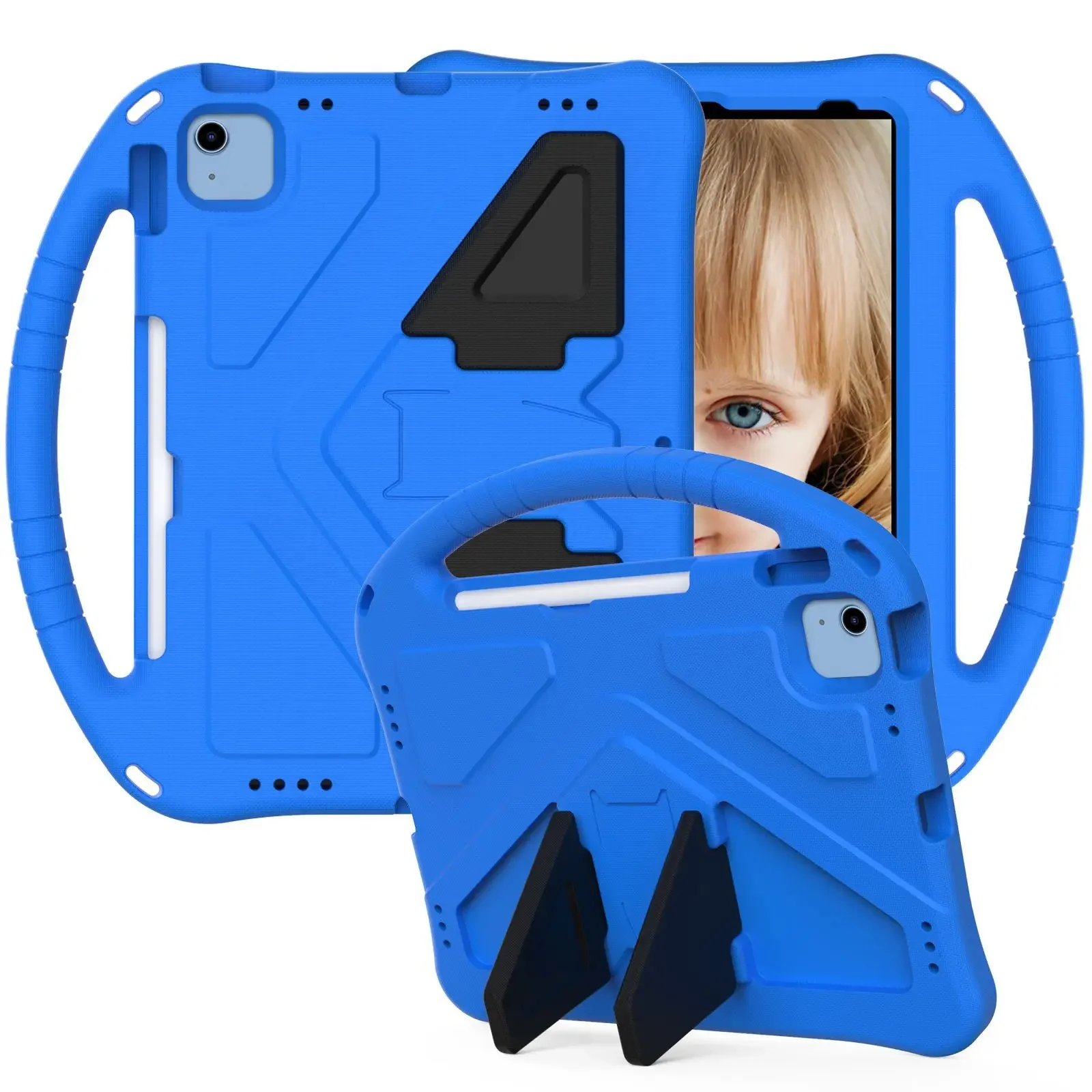 EVA Case for iPad 11 Pro 2 3 4 M1 M2 2018 2020 2021 Kids Friendly Cover iPad Air 4 Air 5 10.9 10th 2022 Handle Stand Para Fundas