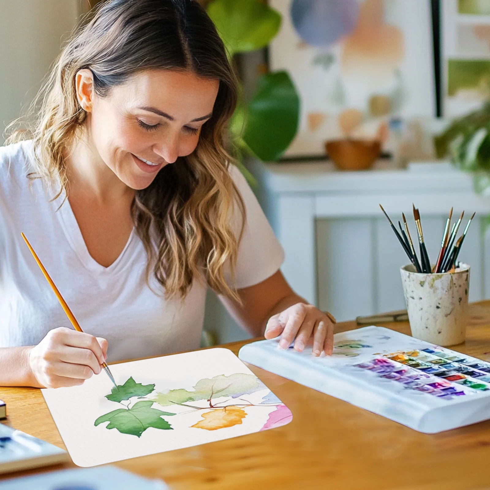 40/50/80/100 ورقة ورق ألوان مائية قطني 140 رطل/300GSM ورق طلاء لتلوين المياه بالضغط البارد للرسم الفني بالألوان المائية #5