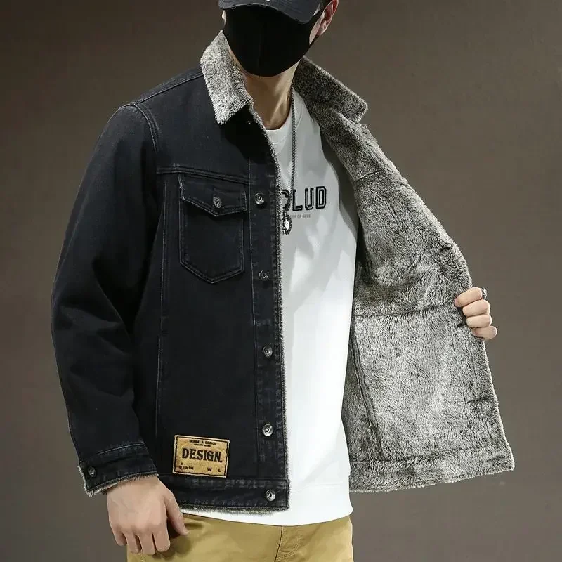 Cowboy Coat for Men Stylish Casual Denim Jackets Man Winter 2024 Outwear Outerwear Lxury High Quality Low Price On Board Korea