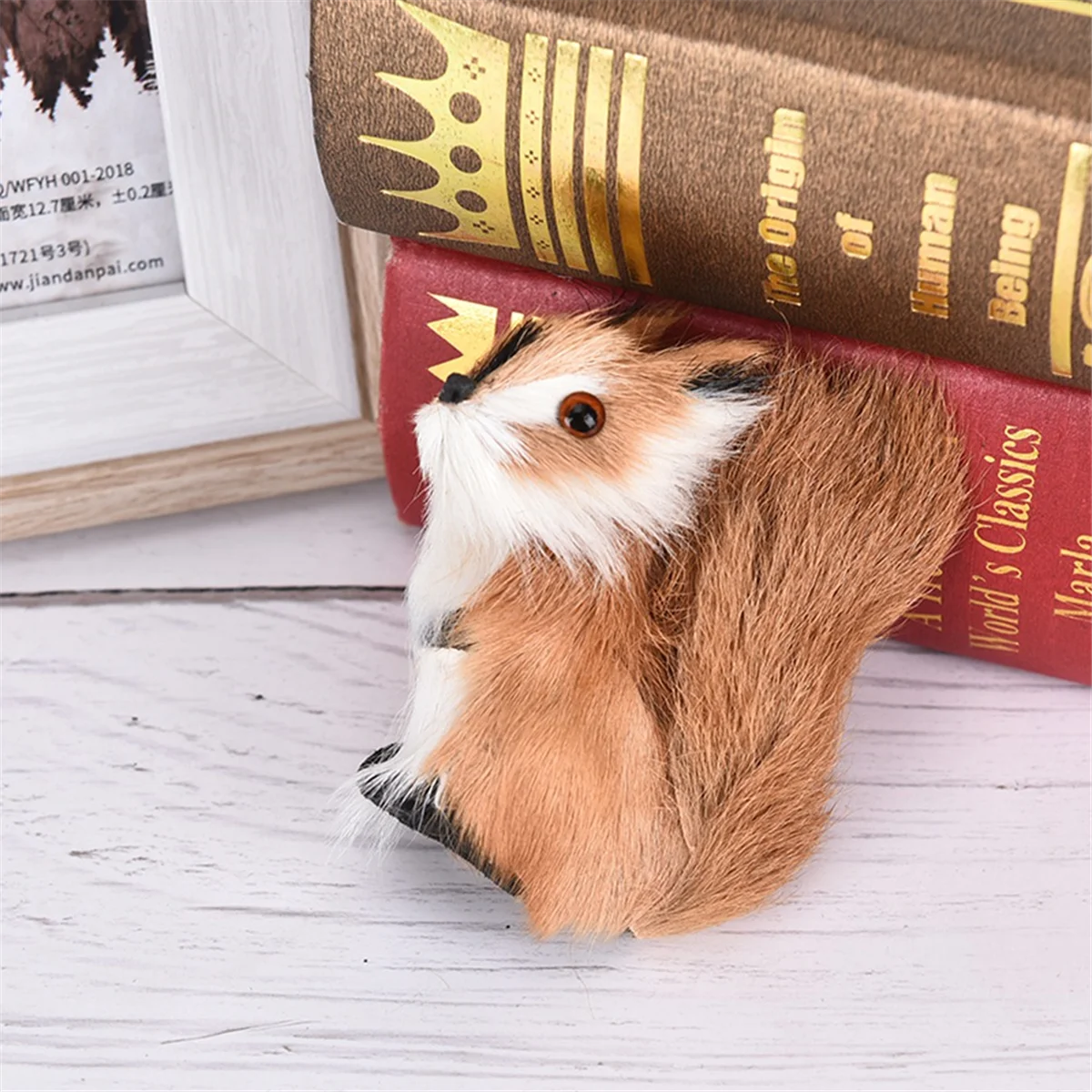 A71Z Simulated Squirrel Gift Animal Model Holiday Decoration