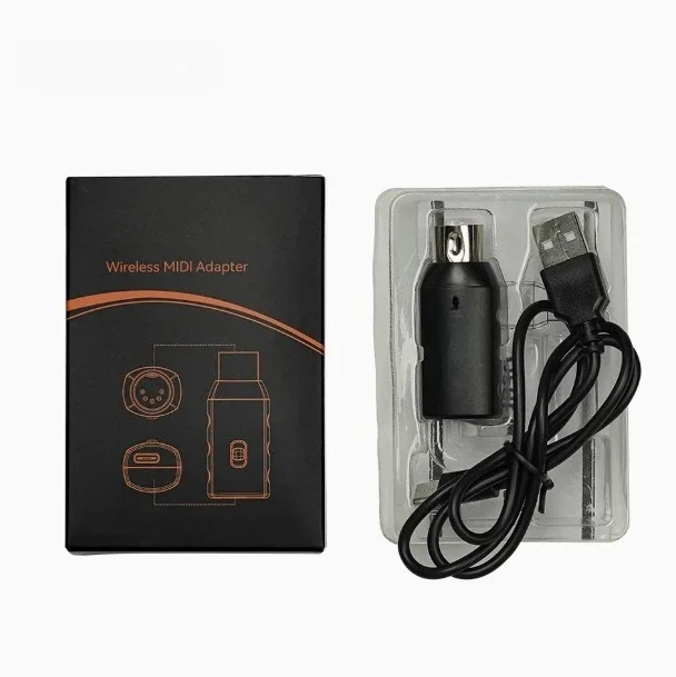 Mini Wireless MIDI Transmission System - Plug-and-Play Wireless Adapter, Supports MS1 Interface