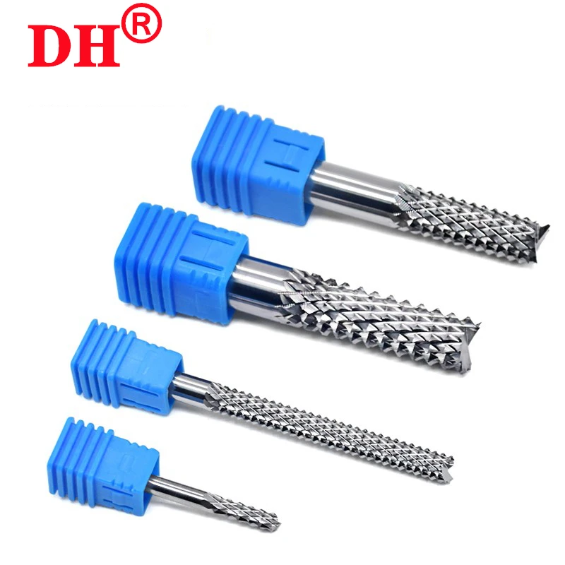 PCB Corn Endmill Carbide Milling Cutter 3.175mm 4mm 6mm 8mm DLC Coated Engraving Router Bit  For Circuit Board CNC Tool