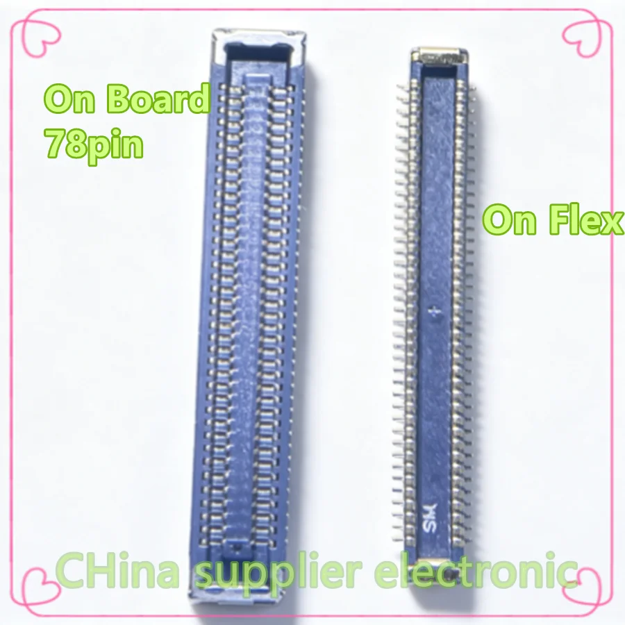 For Samsung A30S A307 A40 A405 A405F A70 A705 A705F Charging USB Dock Plug FPC Connector On Board Flex 78Pin