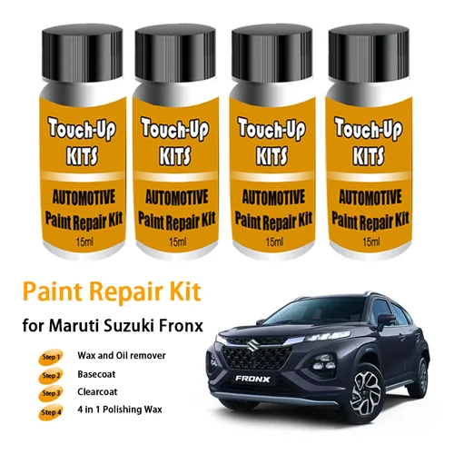 Imagen 1 del producto Kit de reparación de pintura de coche para Maruti Suzuki Fronx, juego de retoque, eliminador de arañazos, accesorios para el cuidado de la pintura automotriz, negro y blanco