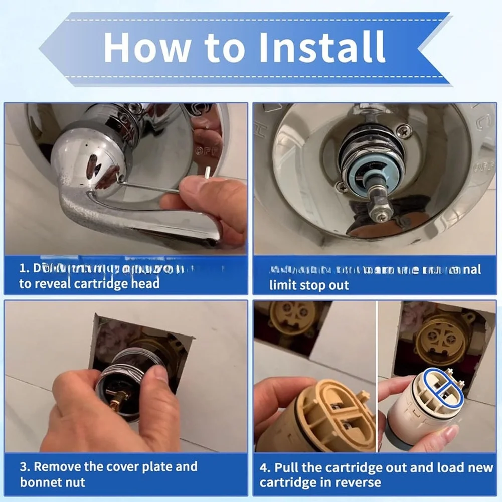 For Peerless RP70538 Compatible Shower Valve Core for Single Handle Faucets with Pressure Balance Water Regulation System