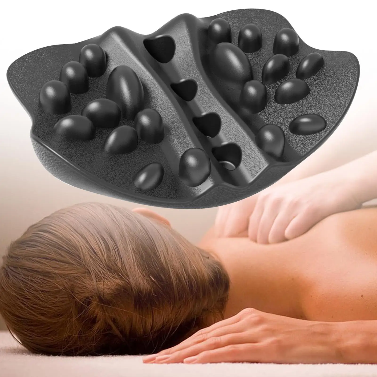 Columna Cervical estiramiento cuello hombro relajante dispositivo de relajación muscular Cervical hombro punto masaje almohada