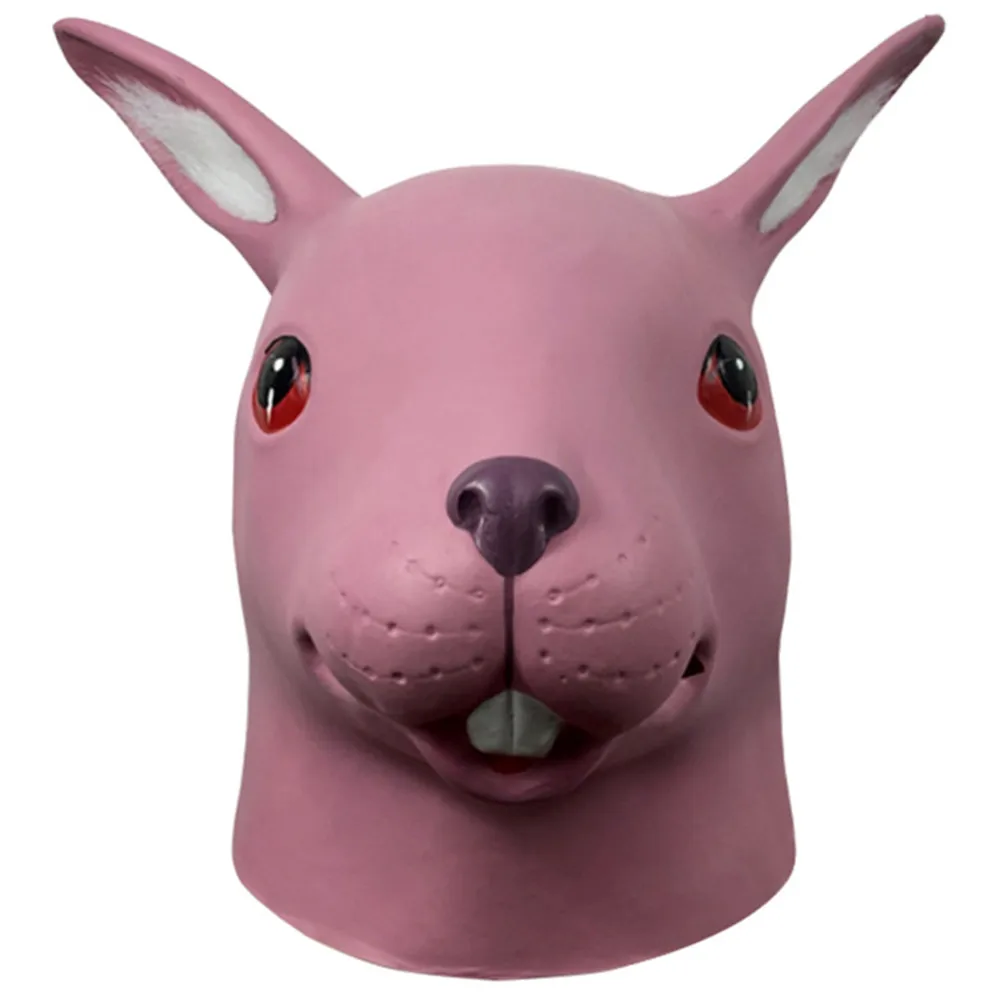 Latex-Hasenmaske Vollkopf-Tiermaske für Party und Cosplay – Detail 9