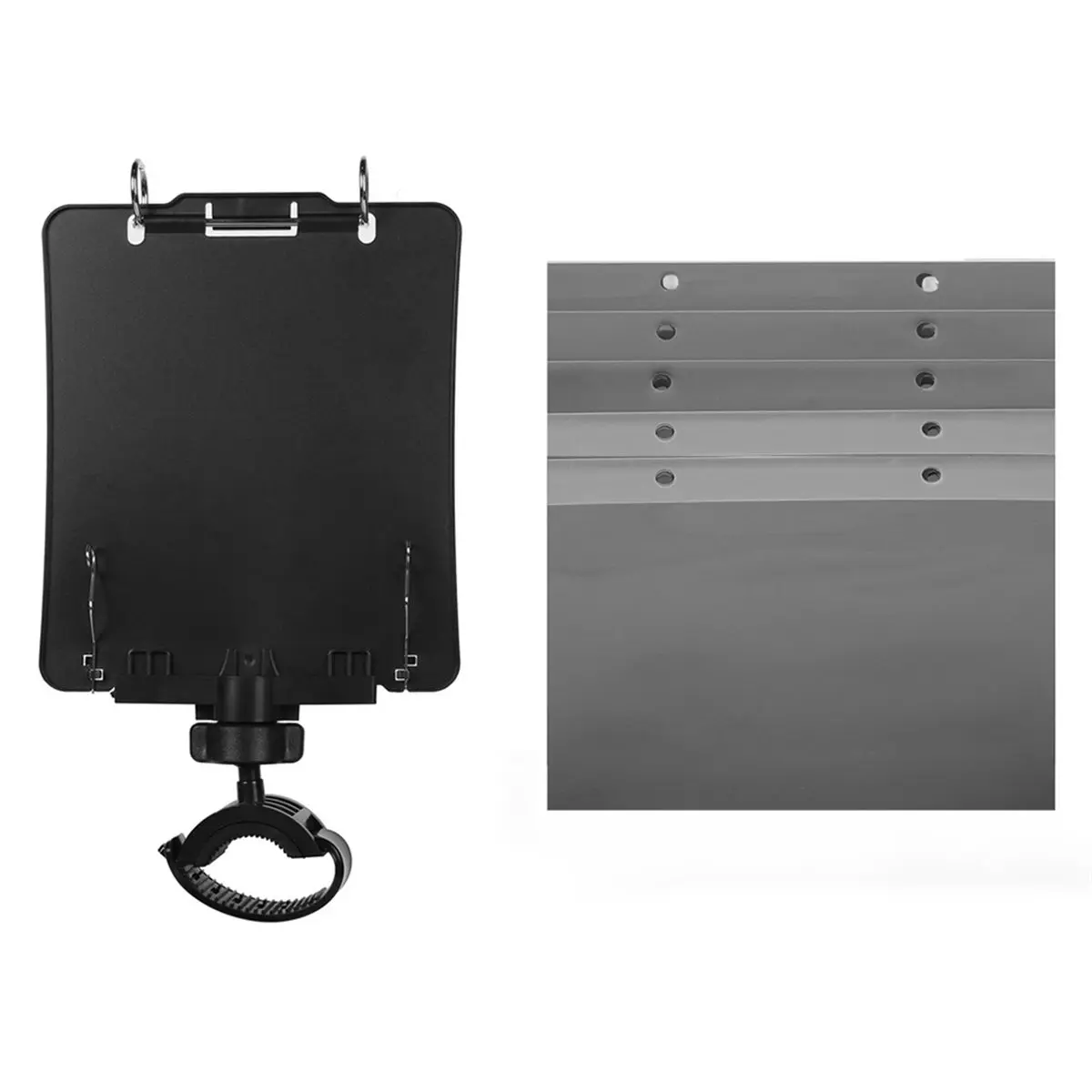 [828 Sale] Clarinet Lyre, Adjustable Marching Band Lyre Music Holder for Clarinet with Flip Folder, Includes 5 Refill Sleeves