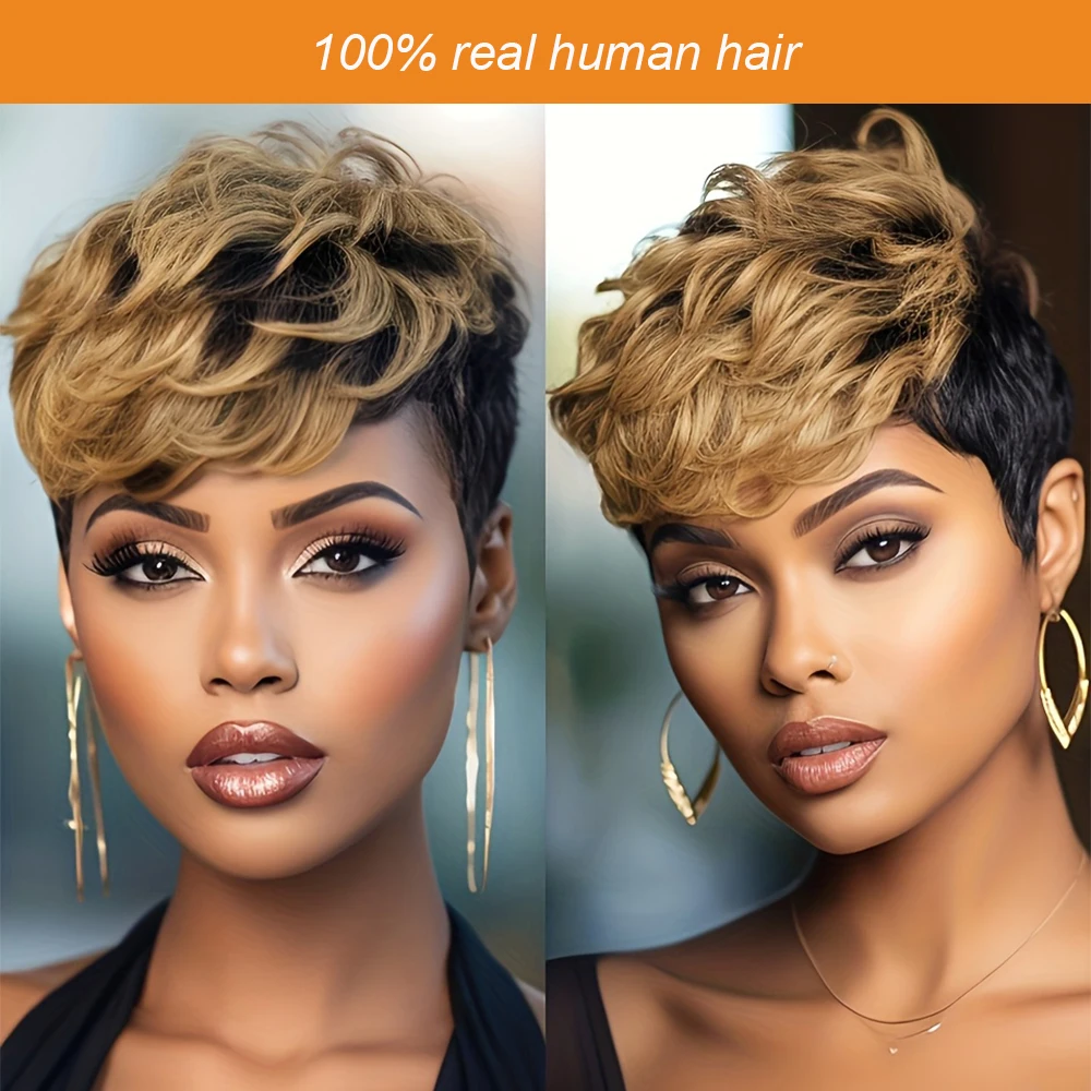 

Афро-кудрявый вьющийся парик Боб, человеческие волосы, черный цвет шампанского, волосы с челкой, машинное производство, доступный, пушистый парик из человеческих волос Remy