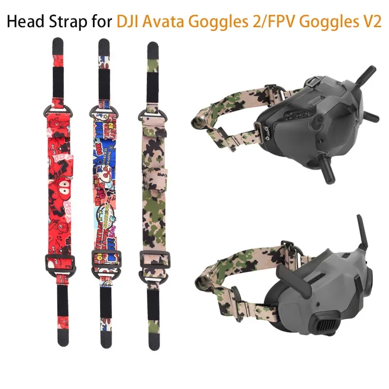 Регулируемый ремешок на голову с мягкой эластичностью для очков DJI Avata и FPV, очки V2/FPV 2, аксессуары унисекс