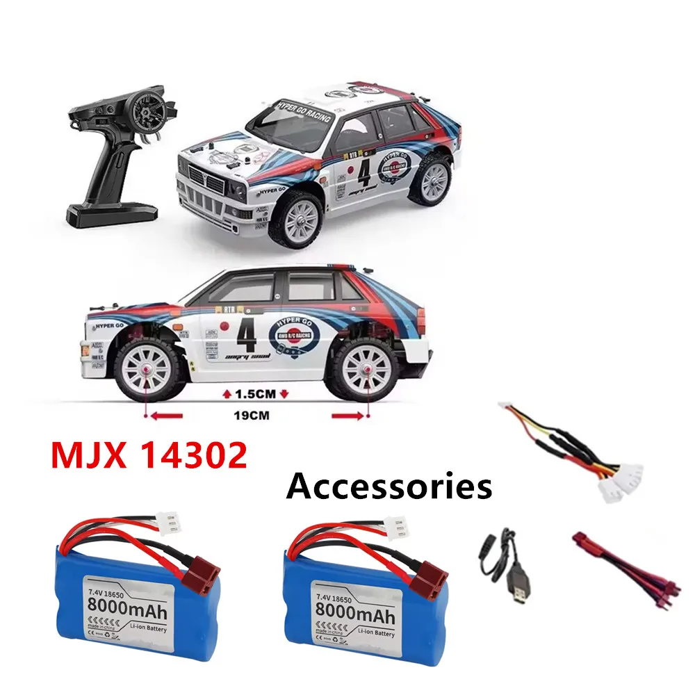 7.4v 8000mAh Battery /3in1 Cable Suitable For: MJX 14302  MJX 14303 RC Car Spare Battery MJX 14302  MJX 14303 Accessories