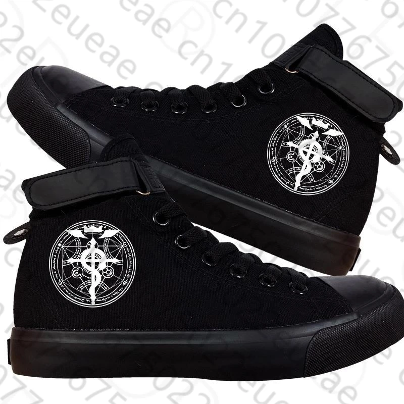 Zapatos de lona de Anime Fullmetal Alchemist Cosplay Edward Elric, zapatillas informales de plataforma alta, transpirables, talla asiática, otoño