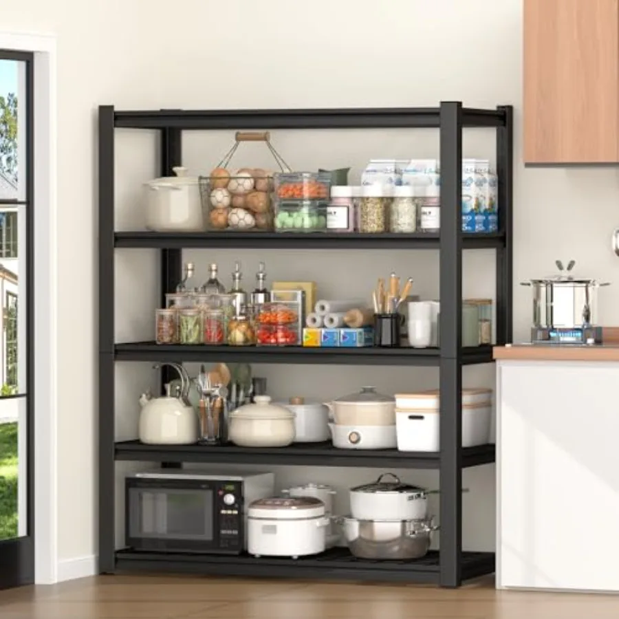 رفوف جراج شديدة التحمل 72 ساعة بسعة 3000 رطل، أرفف تخزين معدنية قابلة للتعديل من 5 طبقات لمرآب الطابق السفلي في المستودعات #2