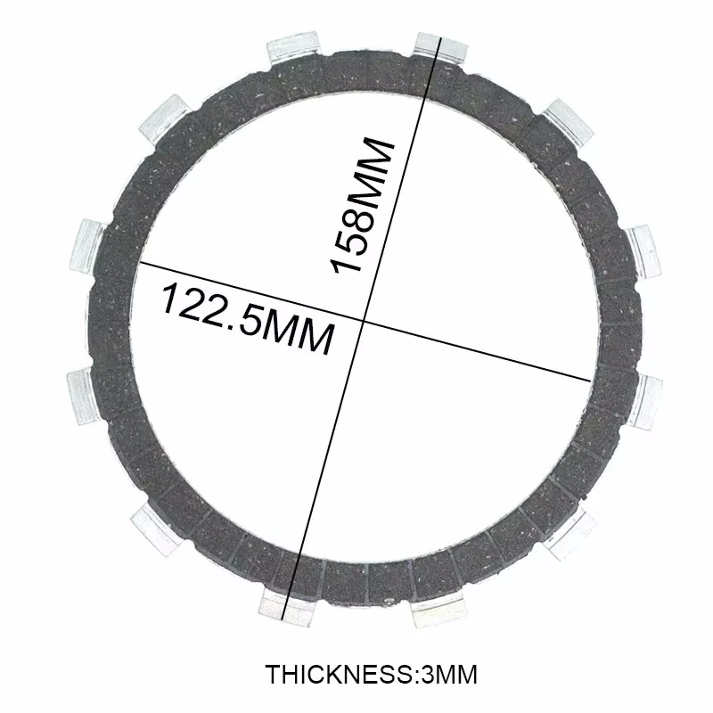For Kawasaki Vulcan VN750 VN800 VN900 VN 750 800 900 Classic Drifter Custom Parts Fiber Clutch Friction Disc Plate Kit 8 PCS