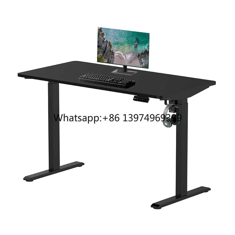 Hot Sell Smart Tables Single Motor Electric Ergonomic Standing Adjustable Height Desk With Control System