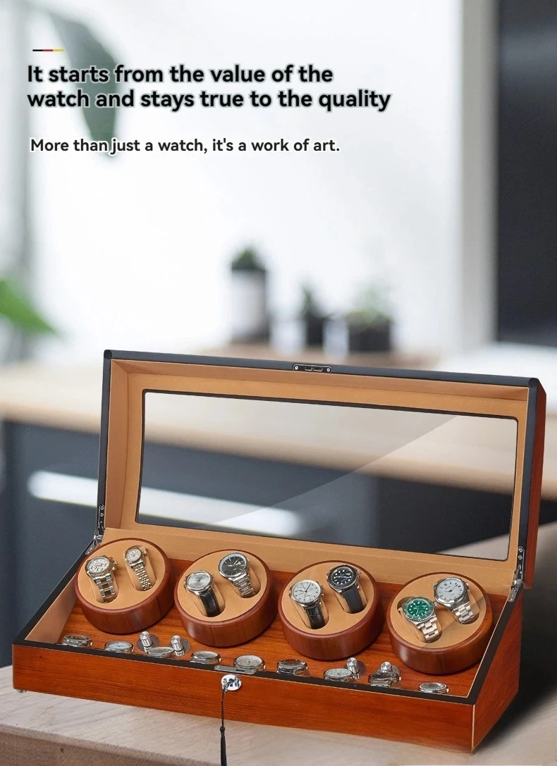 Watch Winder Automatic Winding Box Wooden High-end 8+9 Slots Scientific Winding Silent Work Never Fades