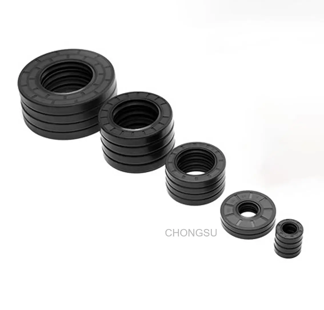 1Pcs Black ID 41mm/42mm TC/FB/TG4 Skeleton Oil Seal Rings NBR Double Lip Seal Gasket For Rotation Shaft