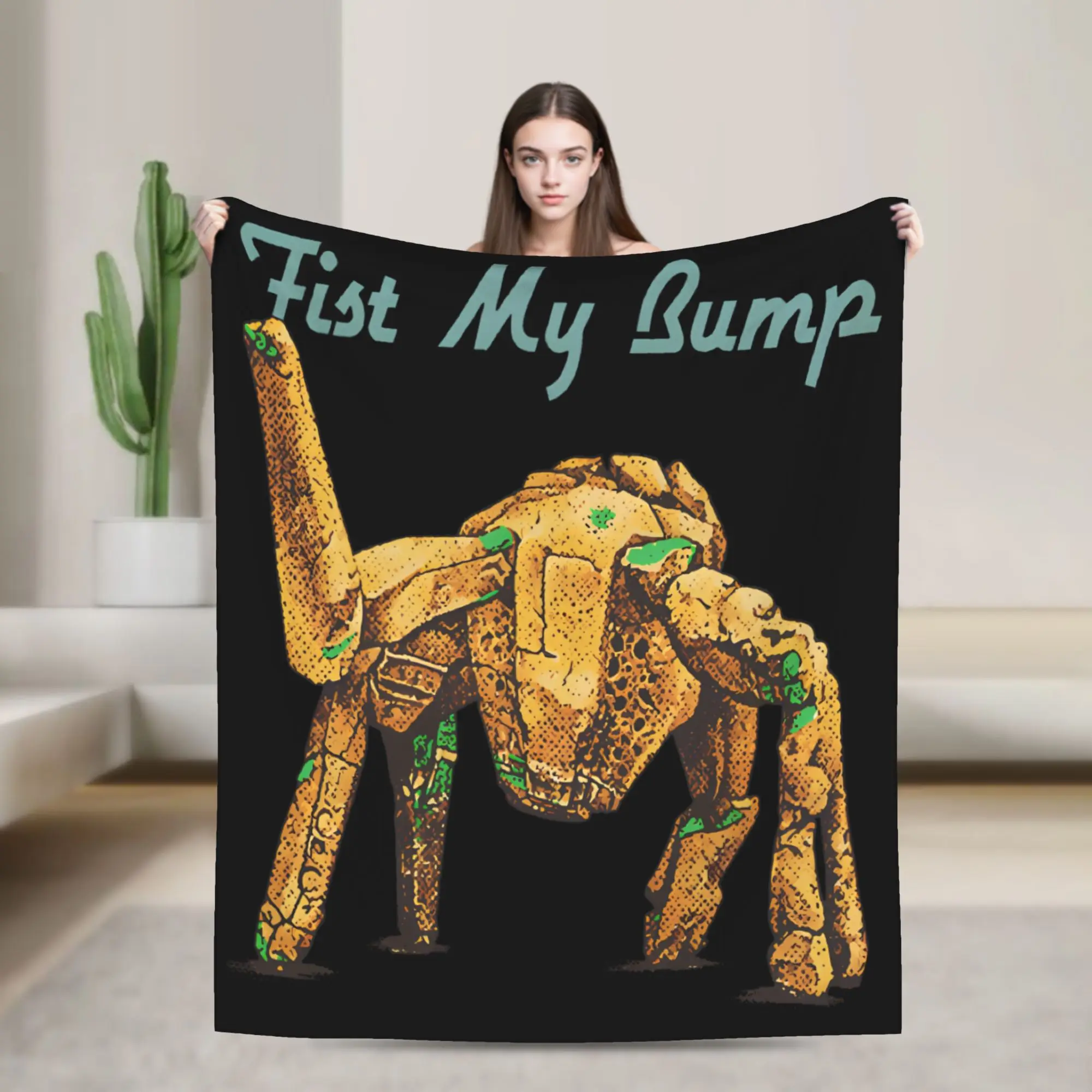 Fist My Bump Rockys Project Hail Mary Knitted Blanket Flannel  Lightweight Throw Blankets for Home Couch Bed Rug