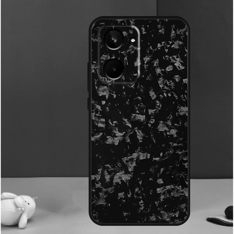 Forged Carbon Pattern For Realme 11 12 9 10 Pro Plus GT5 GT3 GT Neo 5 C51 C53 C35 C31 C30 C25s C21Y C55 C33 Case