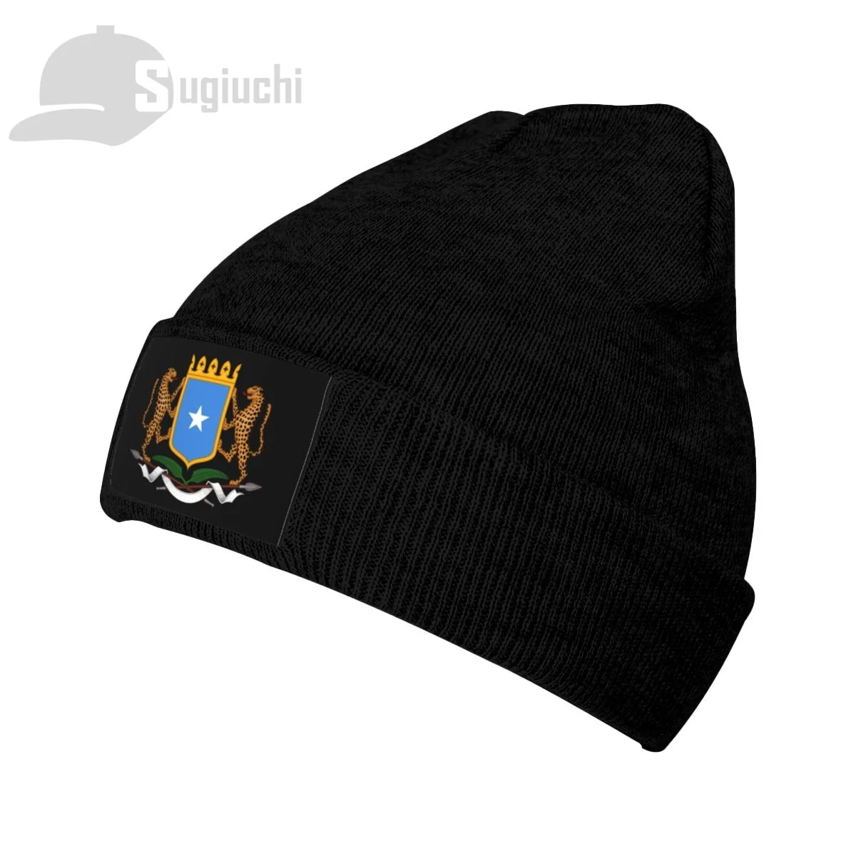 Emblem Of Somalia Country Top Print Men Women Unisex Knitted Hat Winter Autumn Beanie Cap Warm Bonnet