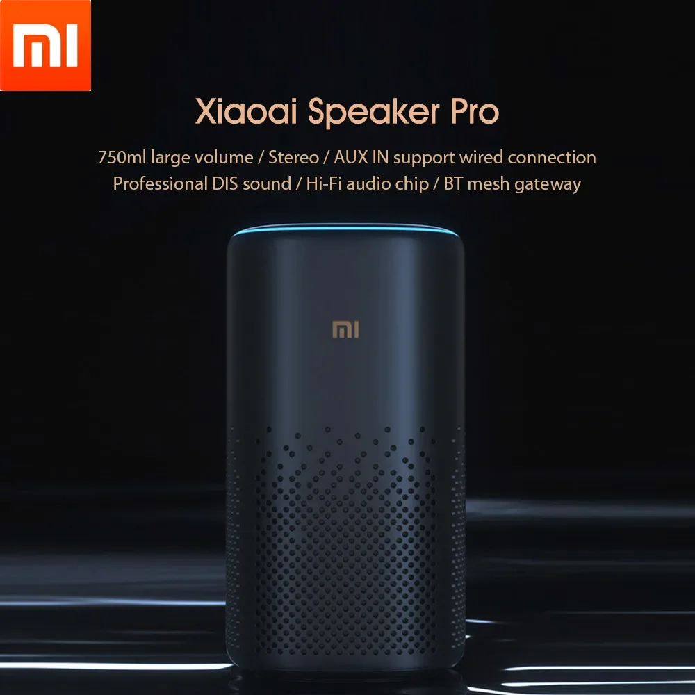 

Xiaomi Xiaoai Pro Bluetooth Speaker AI Enabled Mesh Gateway Surround Sound Smart Remote Control Via Mijia APP Original Product