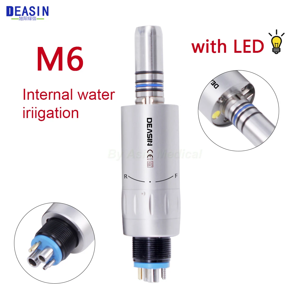 Dental Slow Low Speed External/Inner Water E-type 2/4 Hole Air Motor Handpiece Micromotor