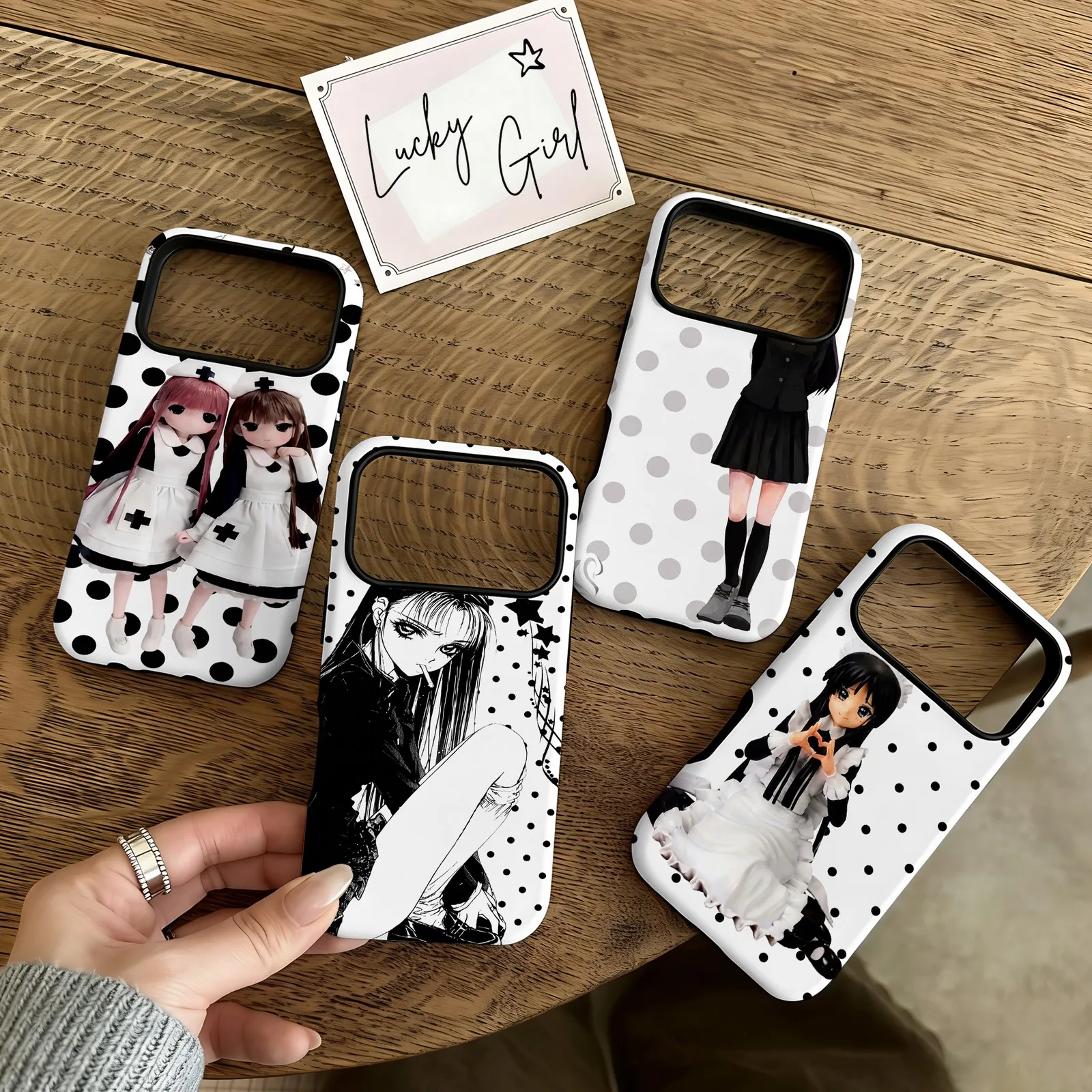 Anime Maid Art Phone Case for Samsung Galaxy S20 S22 S23 S24 S25 S26 FE Plus Ultra Edge 4G 5G Luxury Double-layer