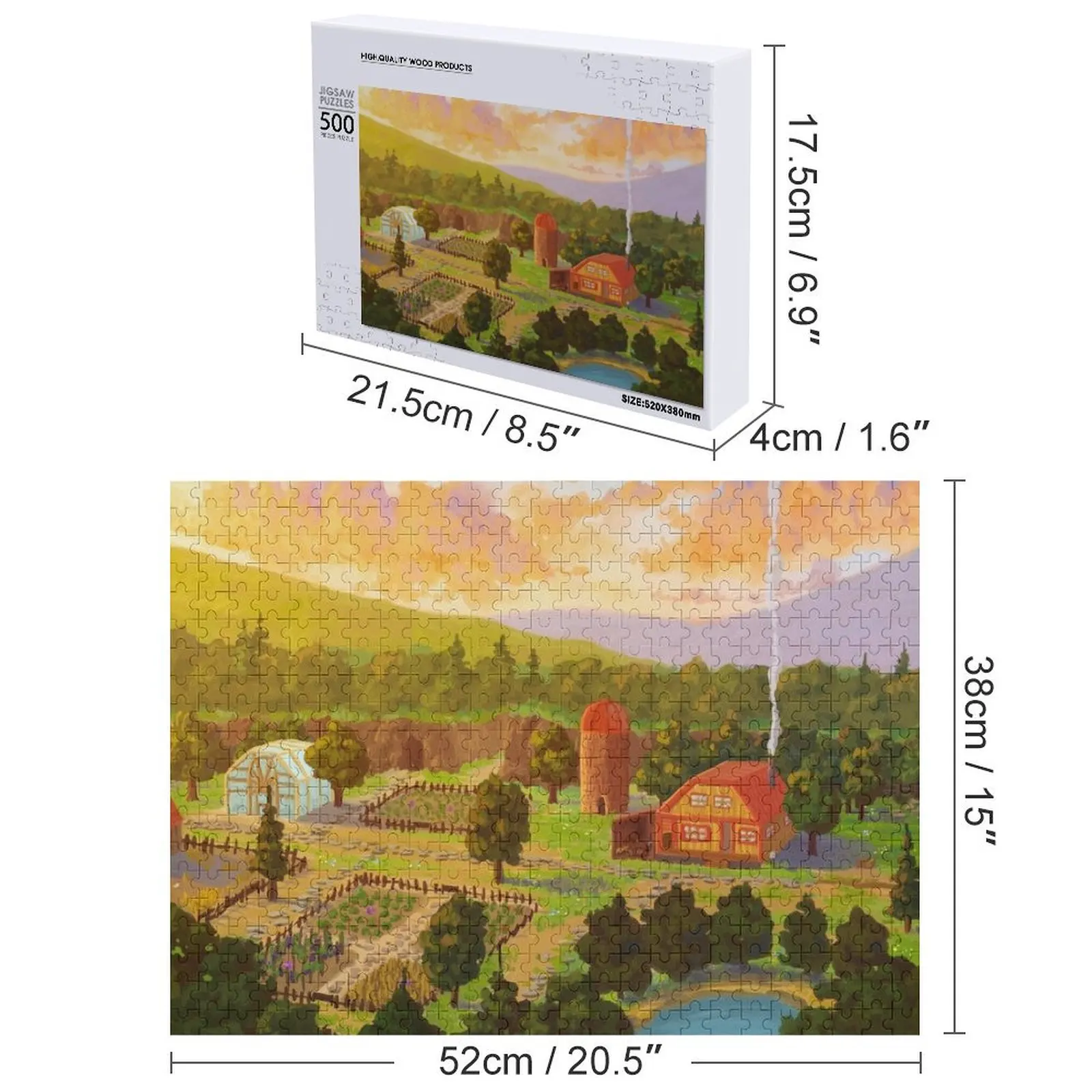 Stardew Valley - أحجية الصور المقطوعة للعبة Indie، مناشير خشبية على شكل حيوانات للبالغين