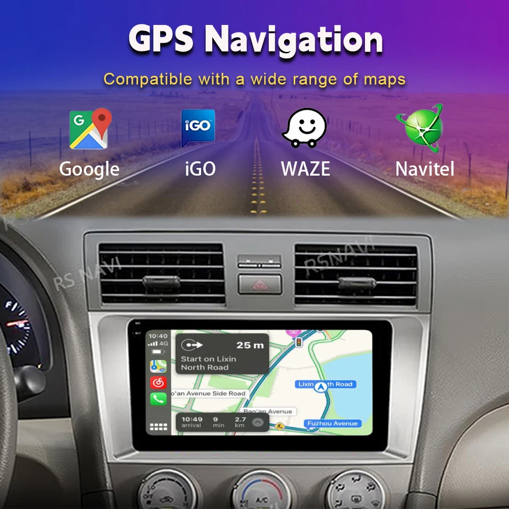 Android 15 Carplay Car Radio Multimedia For Toyota Camry 7 XV 40 50 2006 - 2011 navigation video DVD Autoradio Stereo 2din 4G+BT