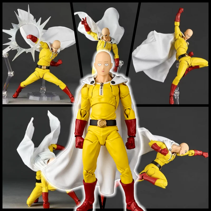 

In Stock One Punch Man Action Figures Kaiyodo Revoltech Amazing Yamaguchi Ko Model Anime Action Figures Boy's Birthday Gifts Toy