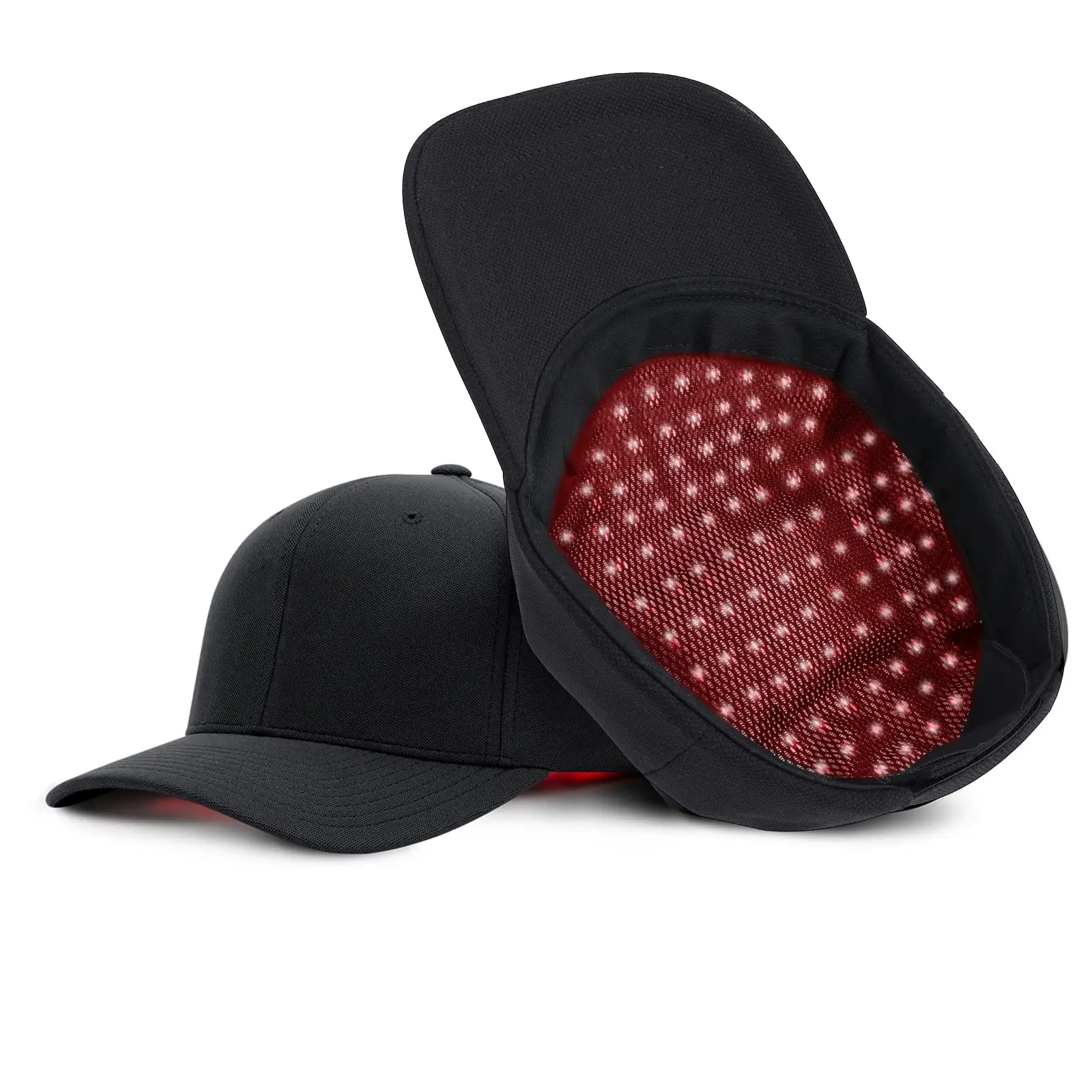 Red Light Cap,300 Chips,460nm Blue Light 660nm Red Light and 850nm Wavelength Infrared Light,Near Infrared Light Cap