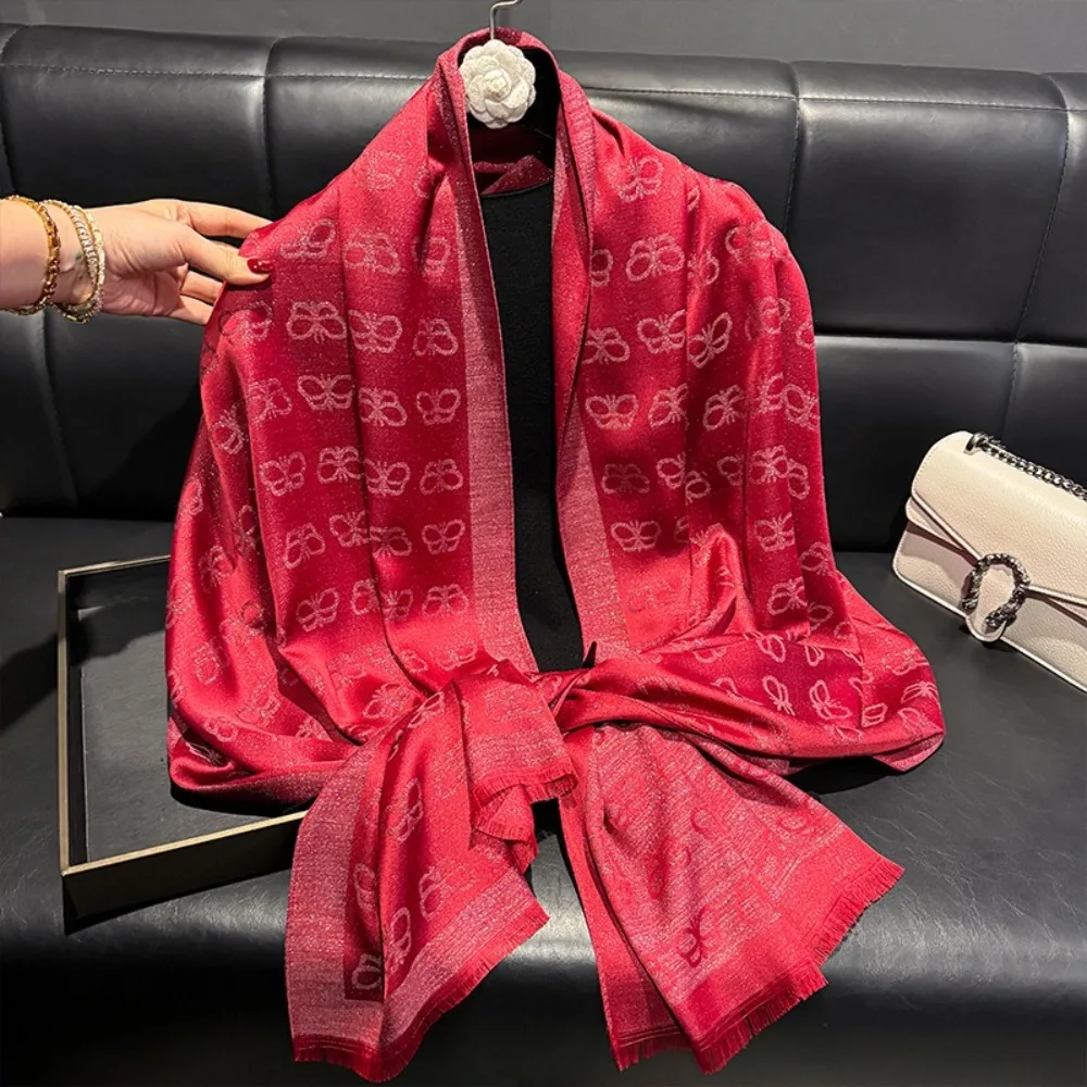 حجاب فاخر للسيدات من القطن الأيوسل للحماية من الشمس شال نسائي مطبوع