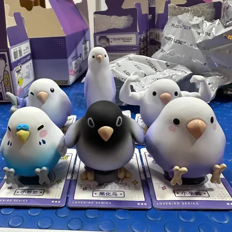 New Bad Bad Birdie 3 Figure Mini Taro Balls Bird Mystery Box Collection Model Kawaii Blind Box Model Table Gift Surprise Toys