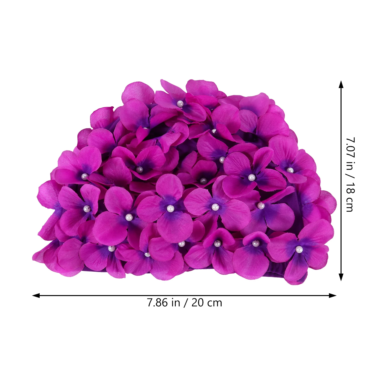 قبعة سباحة للعناية بالشعر بتلات تصميم زهرة ثلاثية الأبعاد للنساء قبعة سباحة مقاومة للماء ملحقات حمام السباحة على الشاطئ للبالغين والسباحة الإبداعية