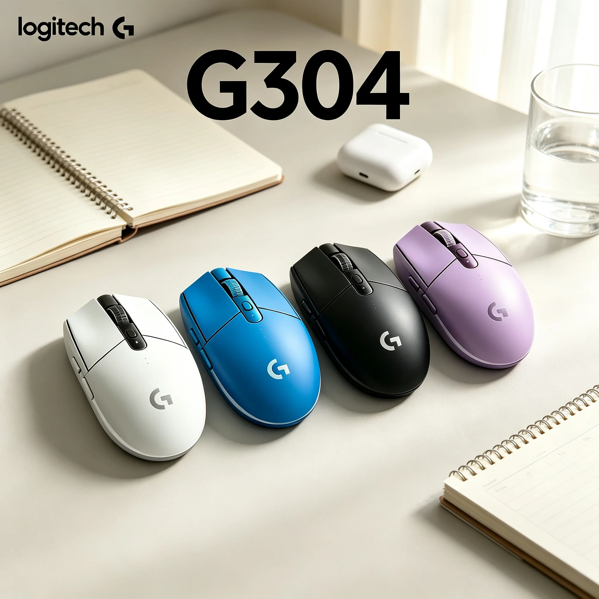 Logitech G304 Wireless Gaming Mouse Sensitive Click For PUBG CS2 Valorant LOL Competitive Match